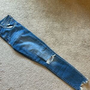 Abercrombie super skinny ankle high rise denim